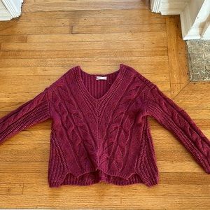 Anthropologie cable knit sweater